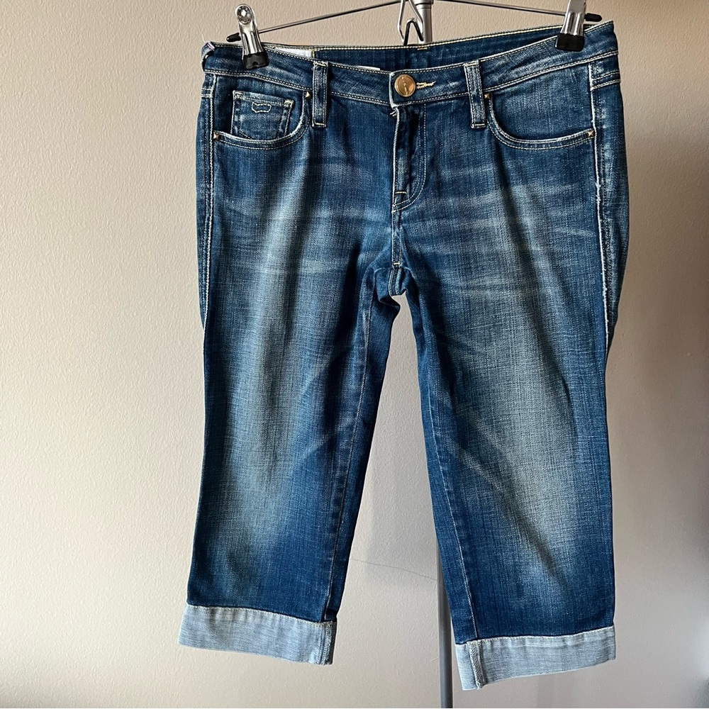 GAS Classic Cropped Capri Blue Denim Jeans